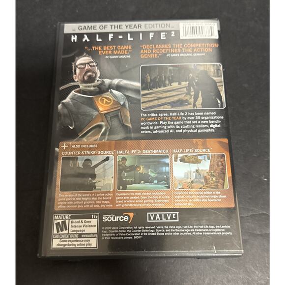 Half-Life 2 Game of the Year Edition 5 Disc PC 2005 Counterstrike Deathmatch - Picture 2 of 4